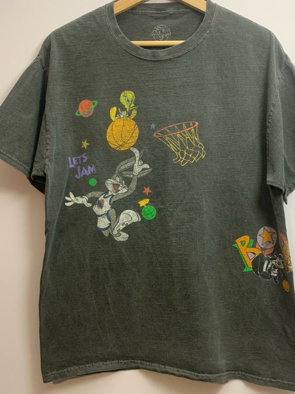 Space Jam Oversized Vintage Washed Graphic Tee